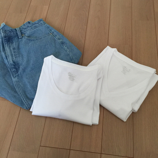 ジーユー(GU)の新品 GU マーセライズドTシャツ XL 2枚組 BEAMS アローズ(Tシャツ(半袖/袖なし))