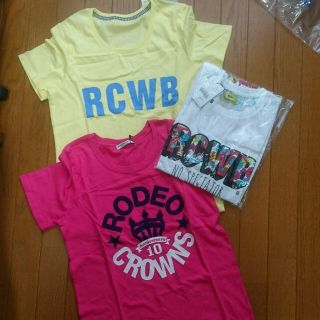 ロデオクラウンズ(RODEO CROWNS)の★ロデオクラウンズ★Tシャツ３枚セット RCWB フラワー ！店舗限定あり！(Tシャツ(半袖/袖なし))