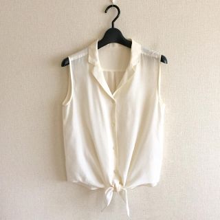 プラージュ(Plage)のプラージュ♡シルク混のノースリーブシャツ(シャツ/ブラウス(半袖/袖なし))