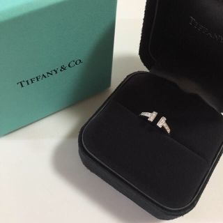 ティファニー(Tiffany & Co.)のティファニー Tiffany 指輪 リング Tリング  ホワイトゴールド 8号(リング(指輪))