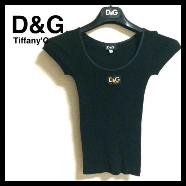 DOLCE&GABBANA(ドルチェアンドガッバーナ)の美品★D&G Tシャツ 黒 レディースのトップス(Tシャツ(半袖/袖なし))の商品写真