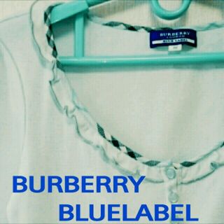 バーバリー(BURBERRY)のBURBERRYBLUELABELトップス水色(カットソー(長袖/七分))