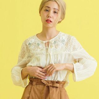 ドットアンドストライプスチャイルドウーマン(Dot&Stripes CHILDWOMAN)のdot & stripes child woman 刺繍ブラウス(シャツ/ブラウス(長袖/七分))