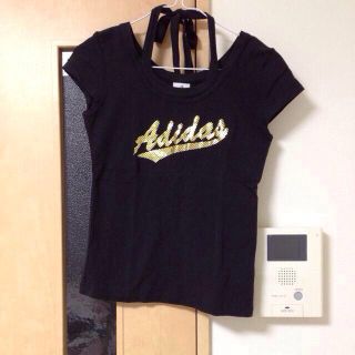 アディダス(adidas)のadidas☆Tシャツリボン付き🎀(Tシャツ(半袖/袖なし))