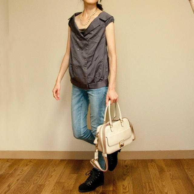 DOUBLE STANDARD CLOTHING(ダブルスタンダードクロージング)のダブルボタン・ハンサムシャツ レディースのトップス(シャツ/ブラウス(半袖/袖なし))の商品写真