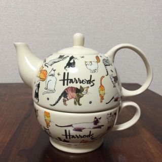 ハロッズ(Harrods)の専用✴︎Harrods ねこ teaポット&カップ(グラス/カップ)