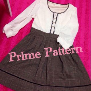 プライムパターン(PRIME PATTERN)のPrimePattern☆切り替えワンピ(ひざ丈ワンピース)