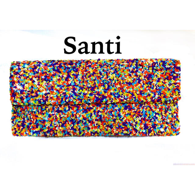 SANTI(サンティ)のsanti 未使用 スパンコール クラッチ バッグ  sale レディースのバッグ(クラッチバッグ)の商品写真