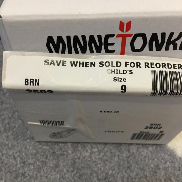 Minnetonka(ミネトンカ)のミネトンカ  本物 kids キッズ/ベビー/マタニティのキッズ靴/シューズ(15cm~)(その他)の商品写真