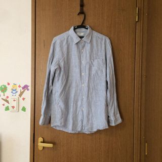 ユニクロ(UNIQLO)の美品 ユニクロ ストライプ リネンシャツ二枚組(シャツ)