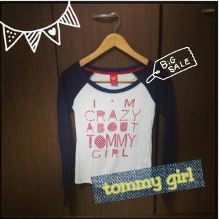 トミーガール(tommy girl)の再再値下げ！！美品！！ラグラン☆ロンＴ(Tシャツ(長袖/七分))