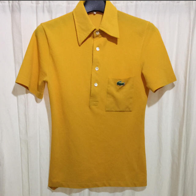 ラコステ ポロシャツ vintage やまぶき 黄色 70s レディース