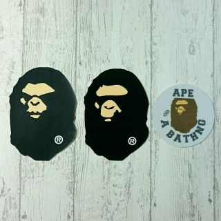 アベイシングエイプ(A BATHING APE)のA BATHING APE ステッカーセット④ エイプヘッド & 布製(その他)