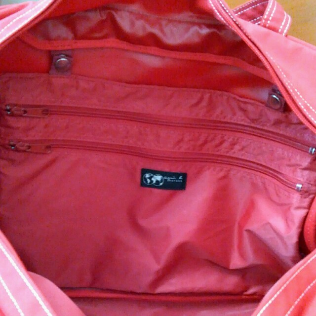 agnes b.(アニエスベー)のアニエスベー 旅行用バッグ 赤 レッド レディースのバッグ(ボストンバッグ)の商品写真