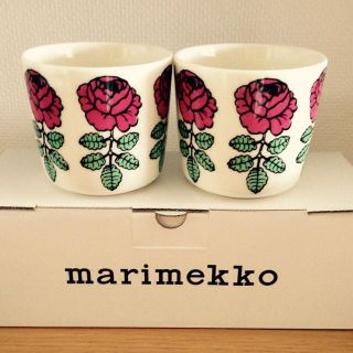 マリメッコ(marimekko)のmarimekko 新作 ラテマグ VIHKIRUUSU ヴィヒキルース(グラス/カップ)