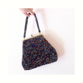 サンタモニカ(Santa Monica)のrétro beads bag(ハンドバッグ)