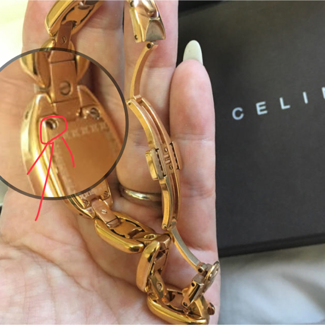 celine(セリーヌ)の期間限定値下！CELINE 電池交換済ビンテージ風watch レディースのファッション小物(腕時計)の商品写真