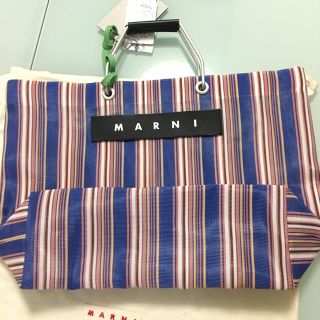 マルニ(MARNI)のMARNIマルニ フラワーカフェ✳︎カゴバッグ トートバッグ(かごバッグ/ストローバッグ)