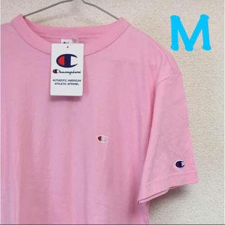 チャンピオン(Champion)の新品 タグ付き！ チャンピオン シャツ Tシャツ ピンク メンズM  レディース(Tシャツ(半袖/袖なし))