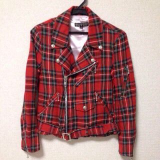 HELLCATPUNKS - 美品*赤チェックジャケットの通販 by Maririn's shop