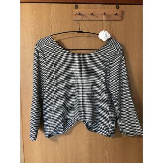 ザラ(ZARA)のZARA 千鳥柄 トップス(カットソー(長袖/七分))