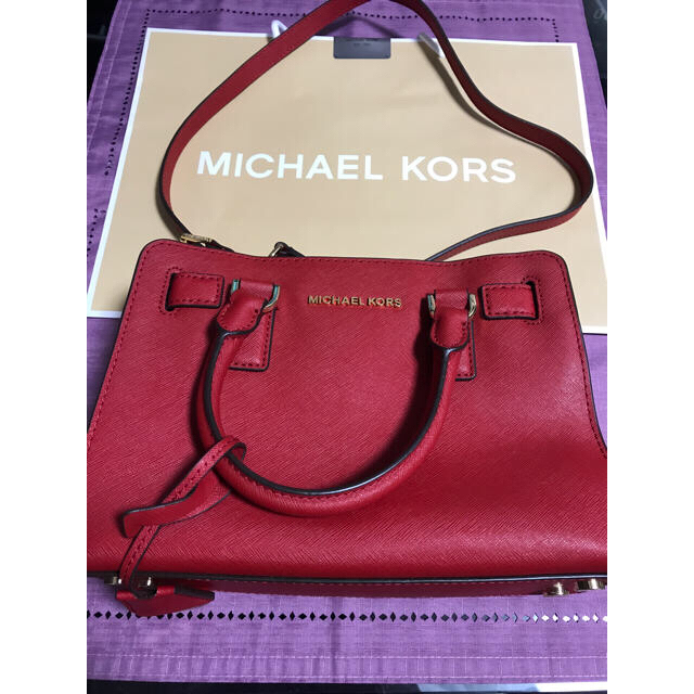 Michael Kors(マイケルコース)のお値下げ！MICHAEL KORS ショルダーバッグ☆RED レディースのバッグ(ショルダーバッグ)の商品写真