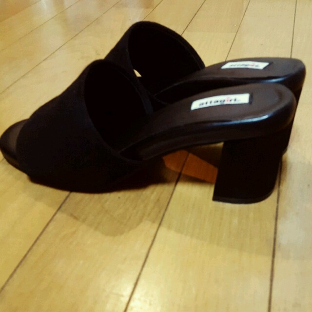 チャンキーヒール ミュールサンダ レディースの靴/シューズ(サンダル)の商品写真