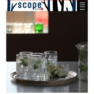 イッタラ(iittala)のscopeさん別注フローラクリア230 少々難あり(タンブラー)