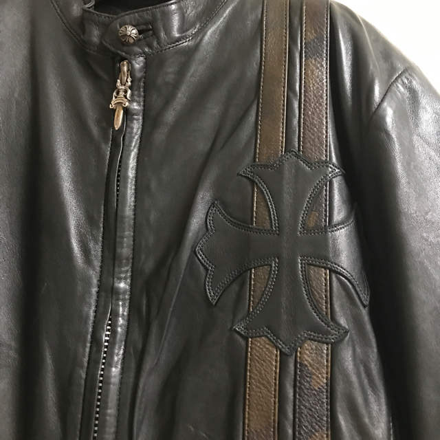 Chrome Hearts(クロムハーツ)のクロムハーツ レザージャケット Sサイズ メンズのジャケット/アウター(ライダースジャケット)の商品写真