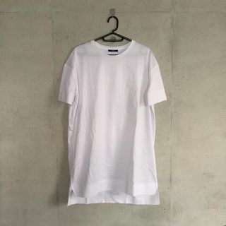 エモダ(EMODA)のタグ無し未使用品 EMODA エモダ シンプル ロングTシャツ 白 / ホワイト(Tシャツ(半袖/袖なし))