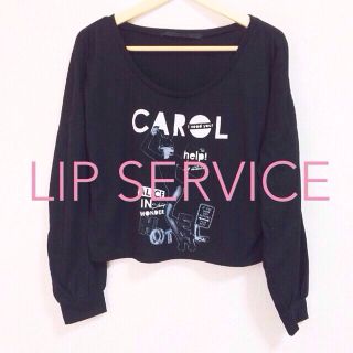 リップサービス(LIP SERVICE)のLIP SERVICE♡ショートトップス(カットソー(長袖/七分))