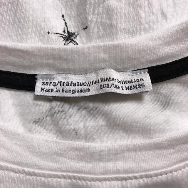 ZARA(ザラ)のZARA ザラ Tシャツ 星 白 ホワイト  レディースのトップス(Tシャツ(半袖/袖なし))の商品写真