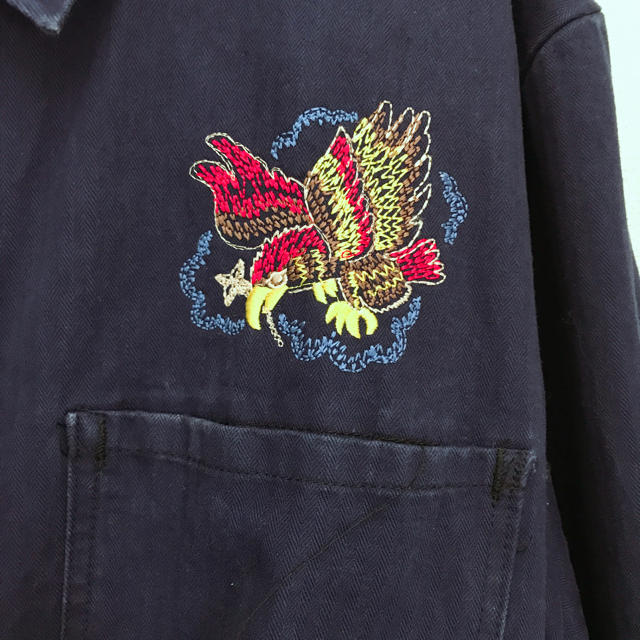 canari ヴィンテージビンテージ刺繍 コート アウター vintage 古着 レディースのジャケット/アウター(ロングコート)の商品写真