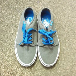 ヴァンズ(VANS)のVANS グレー×青(スニーカー)