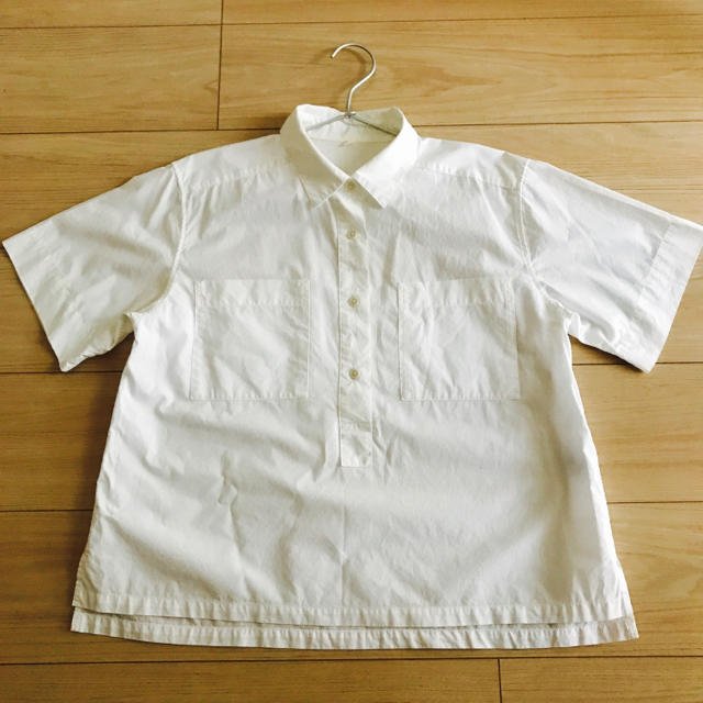 MUJI (無印良品)(ムジルシリョウヒン)のムジラボ コットンシャツ ありんこ様専用 レディースのトップス(シャツ/ブラウス(半袖/袖なし))の商品写真