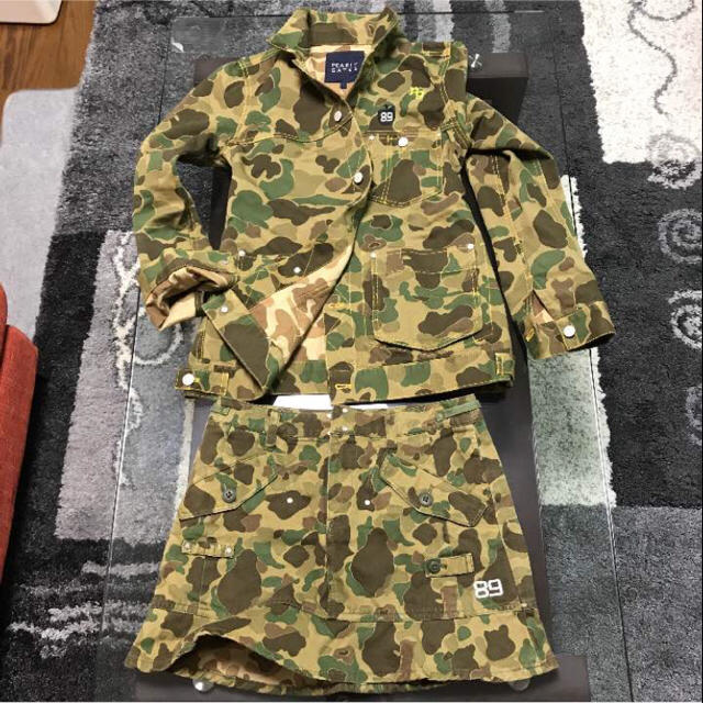 パーリーゲイツ パーリーゲイツ セットアップ ウエア(女性用) 長袖フーハーフジップ スカートカモフラ カモフラ サイズ1