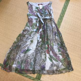 マックスマーラ(Max Mara)のMaxmara 花柄ワンピ(ひざ丈ワンピース)