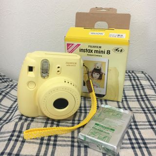 チェキ 〔instax mini8 イエロー〕(フィルムカメラ)