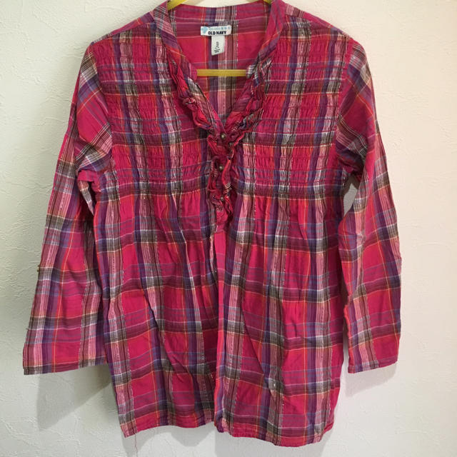 Old Navy(オールドネイビー)のオールドネービー★シャツ★チェック★キッズ★XL★ティーン レディースのトップス(シャツ/ブラウス(長袖/七分))の商品写真