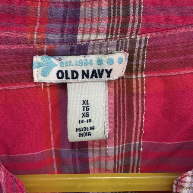 Old Navy(オールドネイビー)のオールドネービー★シャツ★チェック★キッズ★XL★ティーン レディースのトップス(シャツ/ブラウス(長袖/七分))の商品写真