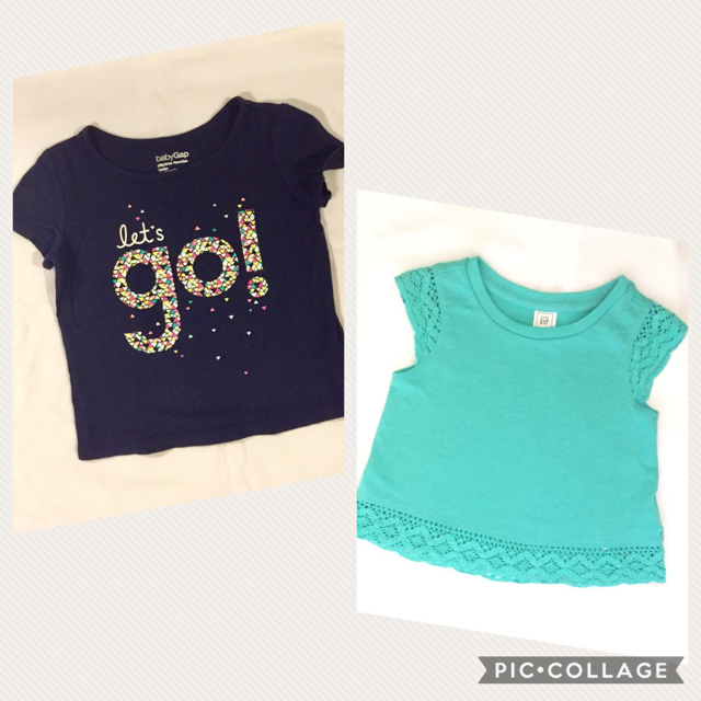 babyGAP(ベビーギャップ)のもも様専用ページ  シャツ 2枚セット キッズ/ベビー/マタニティのベビー服(~85cm)(Ｔシャツ)の商品写真