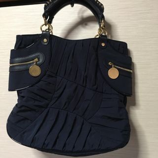 ステラマッカートニー(Stella McCartney)のステラマッカートニー トートバッグ ネイビー 中古(トートバッグ)