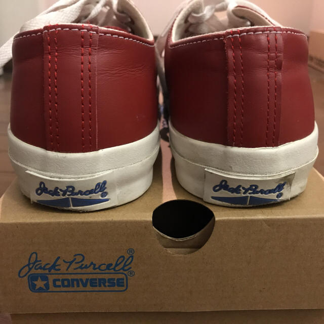 CONVERSE(コンバース)のコンバース  Converse  ジャックパーセル  赤  26㎝  レザー   レディースの靴/シューズ(スニーカー)の商品写真