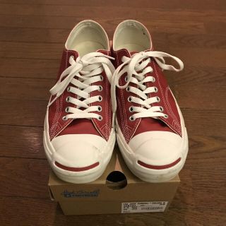 コンバース(CONVERSE)のコンバース  Converse  ジャックパーセル  赤  26㎝  レザー  (スニーカー)