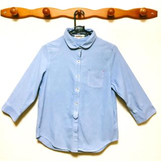 ローリーズファーム(LOWRYS FARM)の超美品★今季夏服★涼しい風通しの良いデニムシャツ★七分丈★珍しいデザイン♥(シャツ/ブラウス(長袖/七分))