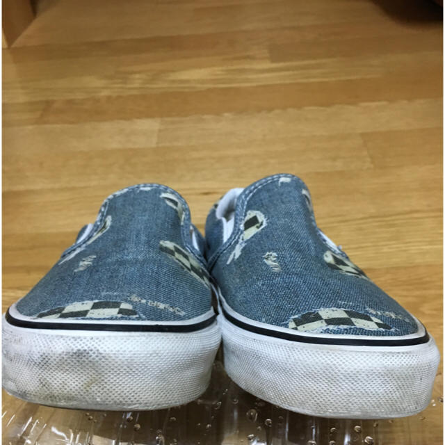 VANS(ヴァンズ)のVANS デニム×ブロックチェック柄 スリッポン レディースの靴/シューズ(スニーカー)の商品写真