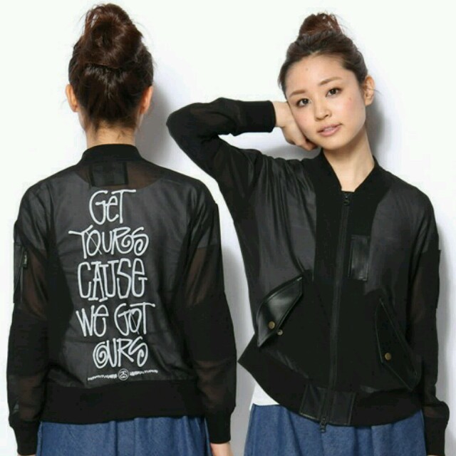 【値下げ可】STUSSY WOMEN Get Yours MA-1 Jacket