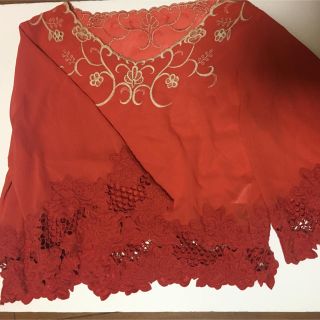 ダブルクローゼット(w closet)の刺繍入りトップス(シャツ/ブラウス(長袖/七分))