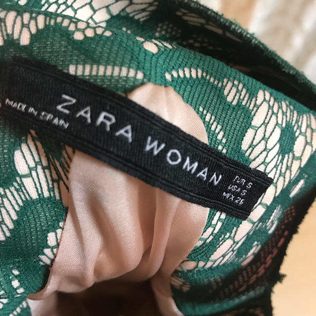 ZARA(ザラ)のzara グリーンワンピース  レディースのワンピース(ミニワンピース)の商品写真