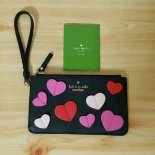 ケイトスペードニューヨーク(kate spade new york)のケイトスペード ✳ はーとマルチポーチ ➕ ベリーピンクカードケース(ポーチ)